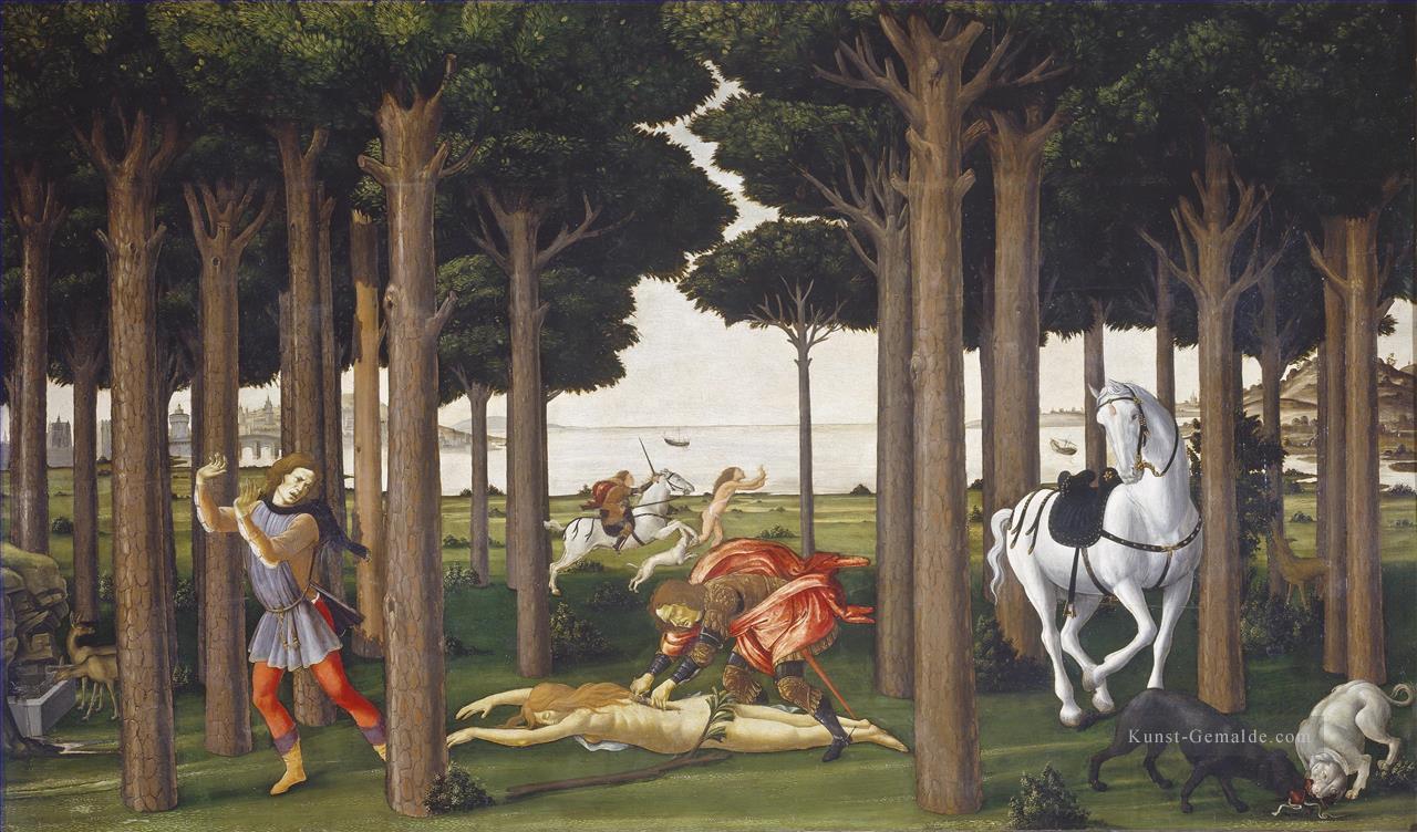 Nastagio zweite Sandro Botticelli Ölgemälde